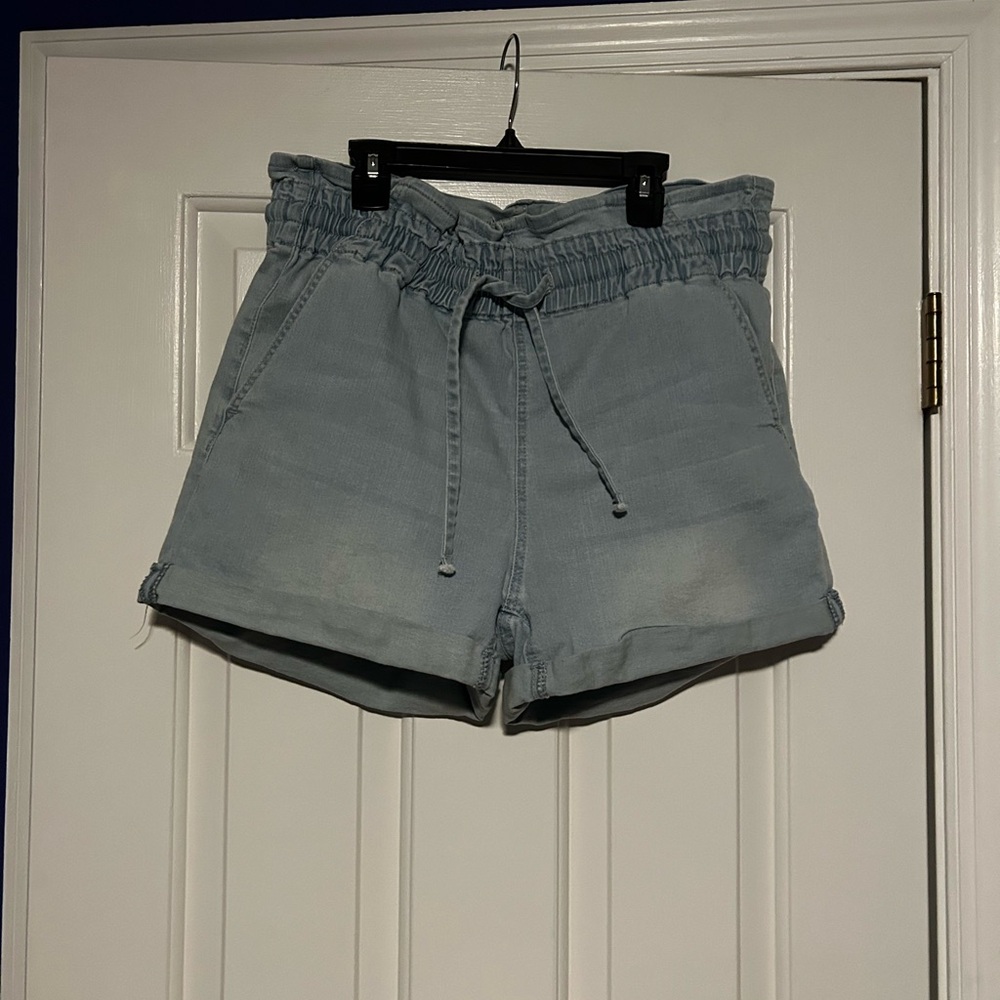 Women's Light Blue Denim Shorts